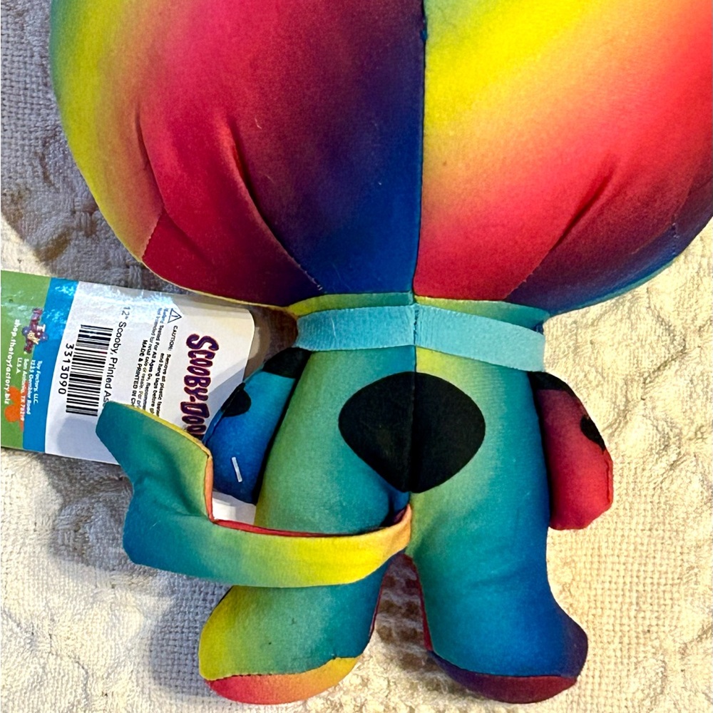 Scooby Doo - Rainbow Chibi Plush 7 Inches Tall by Toy Factory NWT - Picture 6 of 12